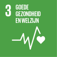 Pictogram van SDG goede gezondheid en welzijn